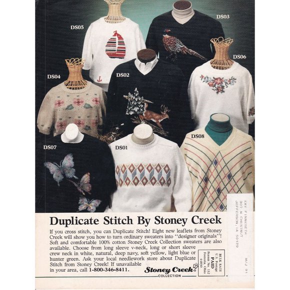 Vintage Craft Patterns, Stoney Creek Cross Stitch Collection Magazine May June 1 - Picture 2 of 2